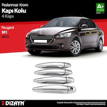 S-dizayn Peugeot 301 Krom Kapı Kolu 4 Kapı 2012-2017