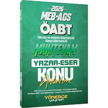 Yönerge 2026 Öabt Meb-ags Türkçe-türk Dili Edebiyatı Muhtevam Yazar Eser Konu Anlatımı Yönerge Yayınları