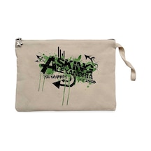 Asking Alexandria You Scared Krem Clutch Cüzdan / El Çantası Krem