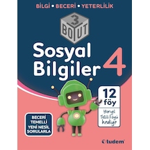 4.Sınıf Sosyal Bilgiler 3 Boyut -  Tudem Yayınları