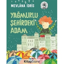 Yağmurlu Şehirdeki Adam Karton Kapak / Mevlana Idris
