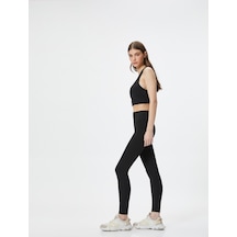 Koton Spor Tayt Standart Bel Dikiş Detaylı Dar Kalıp Siyah 4sak40098nk 4SAK40098NK999 Siyah