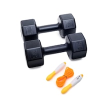 Ps Spor Ps 5 Kg Dambıl X 2 Adet 10 Kg + Sayaçlı Atlama Ipi