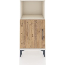Arges Komodin 2 Raflı Tek Kapaklı 44x30x96 Aytaşı-çam Aytaşı