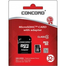 Concord C-M32 32 GB Class 10 SDHC Micro SD Hafıza Kartı