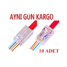 Yeni Nesil Delikli Metal 4388A Ez Rj45 Jack X10 Konnektör Uç Cat6