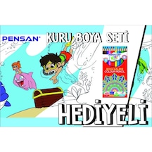 30x120 Boyama Rulosu Yaman Sualtı Macerası + Pensan 12'li Kuru Bo