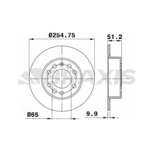 Vw Caddy Arka Fren Diski 2004-2015 Braxıs Ae0018 2adettir