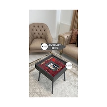 Ahsen Ahşap Fotoğraflı Anı Sehpası Antrasit3