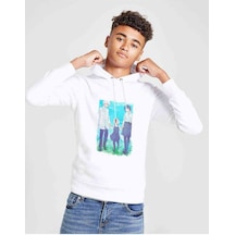 Tshirthane Anime Tokyo Ghoul Anteiku Baskılı Unisex Çocuk Kapüşonlu Sweat (528893819) Beyaz