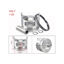 İtal 186FA Piston Segman Komple +0.25 Mm