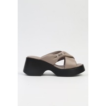 Pierre Cardin Pc-7196- 3968 Vizon-kadın Platform Terlik Vizon