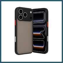 Bezos İphone 17 Pro Uyumlu Kılıf Montreal Silikon Kapak - Siyah Ob