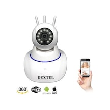 Dextel Dex 11 Full Hd Wifi Kablosuz Ip Kamera 3 Anten Bebek Kamer