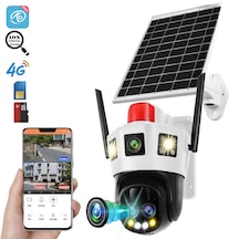 Full Hd 12.000mah Solar Panelli 10x Zoom'lu Sim Kartı Kamera