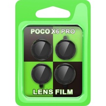 Xiaomi Poco X6 Pro Raze Metal Kamera Lens - Siyah -