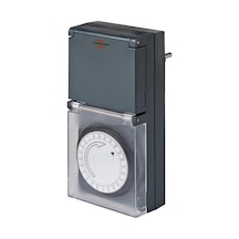 Ayrex Brennenstuhl Zamanlayıcı Mz 44, Mekanik Zamanlayıcı Prizi Günlük Zamanlayıcı, Ip44 Korumalı, Yüksek Tem