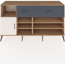 Kronos Konsol 6 Raflı 2 Çekmeceli Tek Kapaklı 176x59x99 Çam-ayta Çam-aytaşı/antrasit