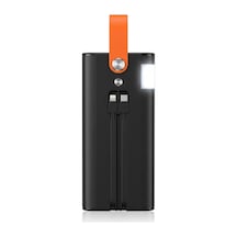80000 Mah Taşınabilir Powerbank Süper Hızlı Şarj Çoklu Çıkış Ve Led Göstergeli Siyah