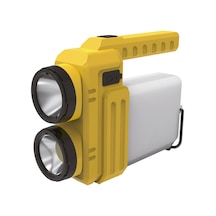 Usb Şarjlı El Feneri Powebank Özellikli Işıldak Kamp Feneri 1500 Lümen Dimmer Özellikli