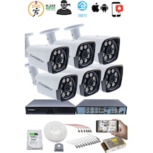 6 Kameralı Güvenlik Kamerası Seti - Kdj-6s-8w-m