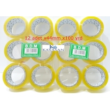Koli Bandı 100 Yards 44 Mm 12 Adet Sağlam Koli Bant