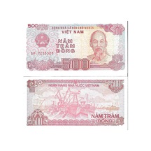 Vietnam 1988 Yılı 500 Dong Kağıt Para Çil Unc Koleksiyon Para