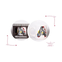 A Harfli Bardak Tasarımı Beyaz