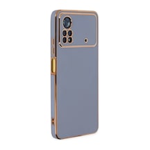 Xiaomi Poco X4 Pro 5g Uyumlu Kılıf Volet Silikon - Mavi
