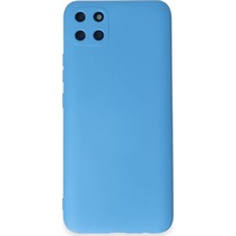 Newface Realme C11 Kılıf Nano İçi Kadife Silikon - Mavi