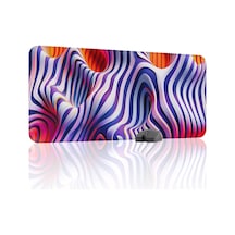 Realistik Çizgi Kaymaz Dikişli Kauçuk Oyuncu Mousepad V2 - 90x40 Xxl Gaming Mouse Pad Fare Altlığı