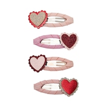 Mimi & Lula Scalloped Heart 4'lü Toka Çok Renkli