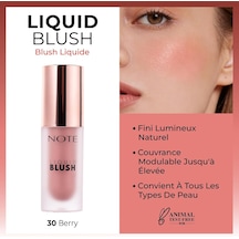 Cosmetics Liquid Blush Nemlendirici Etkili Likit Allık - 30 Berry Işıltılı Çok Renkli