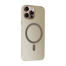 Joko Apple İphone 15 Pro Max Tuna Pc Slim Magsafe Kapak - Titan Gri 0.2M-Çok Renkli