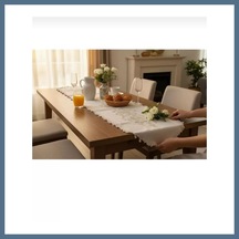 Buradabulabilirsin Simella Altın Simli İşlemeli Masa Runneri 50x140 Cm Şık Masa Dekoru Bbz