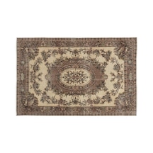 El Dokuması Vintage Yün-pamuk Naturel Halı 9646 163 X 253 Cm Çok Renkli