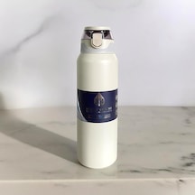 Yüksek Dereceli Sıcak Ve Soğuk Paslanmaz Çelik Stanless Steel Termos 1000 Ml 1 Lt Beyaz Diğer