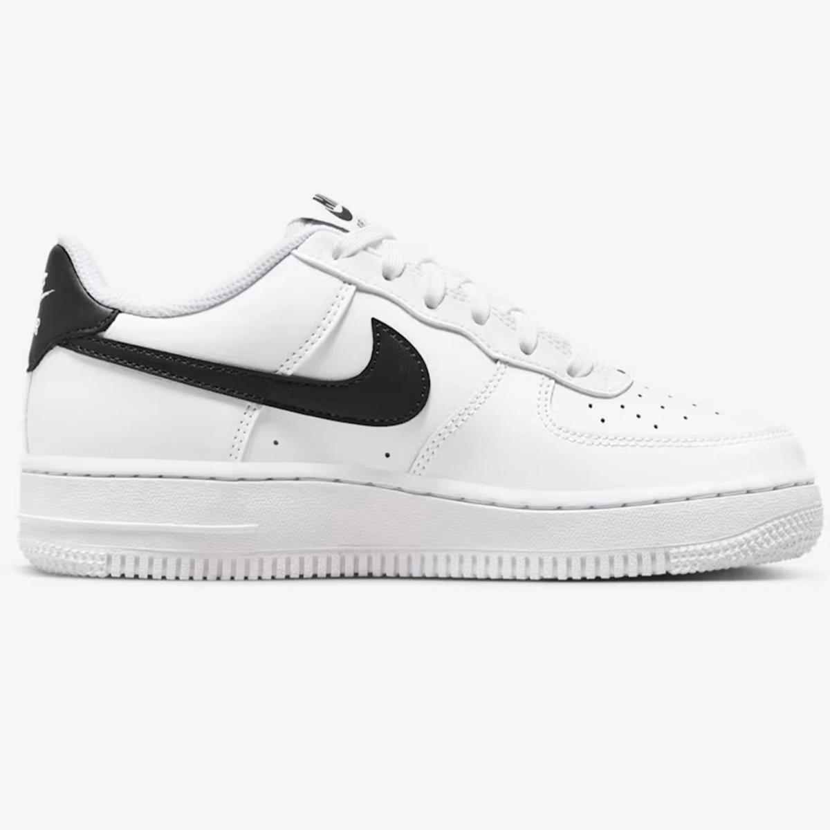 Nike Air Force 1 Af1 Gs Leather Unisex Sneaker Swoosh Hakiki Deri Günlük Spor Ayakkabı Beyaz Siyah Siyah - Beyaz Nike Air Force 1 Af1 Gs Leather Unisex Sneaker Swoosh Hakiki Deri Günlük Spor Ayakkabı Beyaz Siyah Siyah - Beyaz