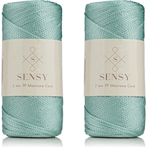Premium 400 Gr Polyester Makrome Ipi 2 Mm 2li Set Mint Makrame Ip Supla Çanta Ipi No:4