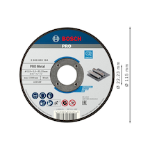 Bosch Sdmetal Kesme Taşı 115 2.5 MM Düz Inox Taş 25 Adet 2608603164