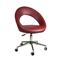 Mobilyakeyfi Bürocci Miranda Metal Ayaklı Çalışma Koltuğu-Bordo-2222K0102