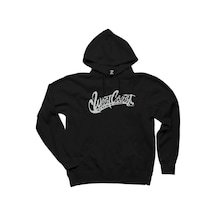 West Coast Customs Text Siyah Kapşonlu Sweatshirt Hoodie Siyah