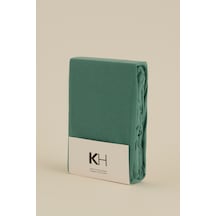 Karaca Home Penye Fitted Çarşaf Tek Kişilik 100x200+30 Cm Yeşil Yeşil
