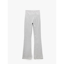 Koton Yüksek Bel Slim Fit İspanyol Paça Eşofman Altı Gri Melanj 5sak40063nk GRİ MELANJ