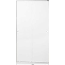 5 Raflı Sürgülü Gardırop - Beyaz