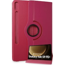 Newface Samsung Galaxy X610 Tab S9 Fe Plus 12.4 Kılıf 360 Tablet Deri Kılıf - Pembe Tablet Kılıfı Newface Samsung Galaxy X610 Tab S9 Fe Plus 12.4 Kılıf 360 Tablet Deri Kılıf - Pembe Tablet Kılıfı
