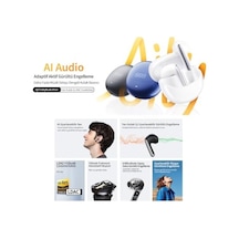 Qcy Ht10 Ailybuds Pro Plus Adaptif Anc Hi-res Ldac Aı 6 Mikrofon Bluetooth 5.3 Kablosuz Kulaklık Beyaz