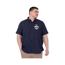 Mode Xl Büyük Beden Erkek Gabardin Gömlek Everyday Essentials U25602 Siyah Siyah