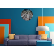 Ti-play Toprak Askerler 30x30cm Akrilik Dekoratif Modern Duvar Saati ÇOk Renkli