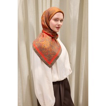 Silk Home Velora Eşarp Art Yeşil Kahve 90x90 Çok Renkli